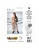 Тілесні колготки з відкритим доступом, контрастна подвійна резинка TIOPEN 015 beige 1/2 (20 den) — P Тілесні колготки з відкритим доступом, контрастна подвійна резинка TIOPEN 015 beige 1/2 (20 den) — P