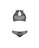 Комплект: бра, трусики з ажурним декором та відкритим кроком Ursula Set black S/M — Passion Комплект: бра, трусики з ажурним декором та відкритим кроком Ursula Set black S/M — Passion