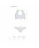Комплект: бра, трусики з ажурним декором та відкритим кроком Ursula Set white XXL/XXXL — Passion