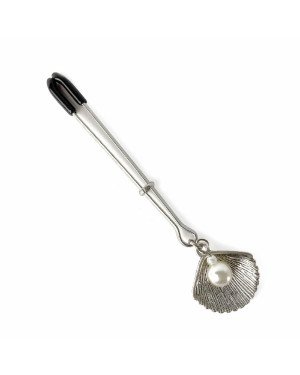 Затискач для клітора Art of Sex - Clit Clamp Silver Pearl