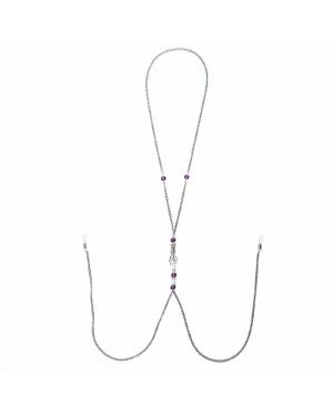 Прикраса для сосків Art of Sex - Nipple Clamps Arrow, колір фіолетовий