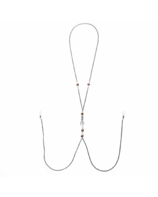 Прикраса для сосків Art of Sex - Nipple Clamps Arrow, колір гранатовий