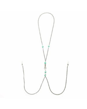Прикраса для сосків Art of Sex - Nipple Clamps Arrow, колір м'ятний