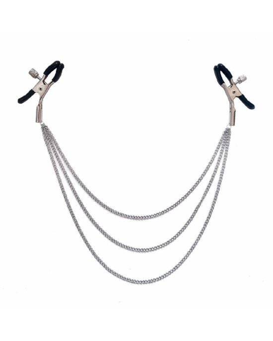Затискач для сосків Art of Sex - Nipple Jewerlry Three Chains Затискач для сосків Art of Sex - Nipple Jewerlry Three Chains