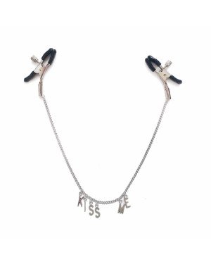 Затискач для сосків на ланцюжку Art of Sex - Nipple Сlamps Kiss Me