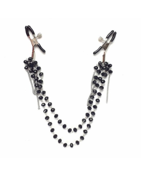 Затискач для сосків Art of Sex - Nipple clamps Sexy Jewelry Black Затискач для сосків Art of Sex - Nipple clamps Sexy Jewelry Black