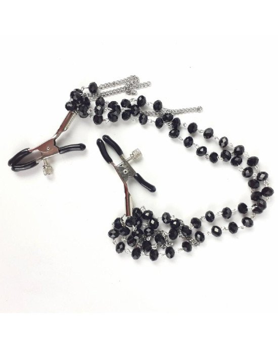 Затискач для сосків Art of Sex - Nipple clamps Sexy Jewelry Black Затискач для сосків Art of Sex - Nipple clamps Sexy Jewelry Black