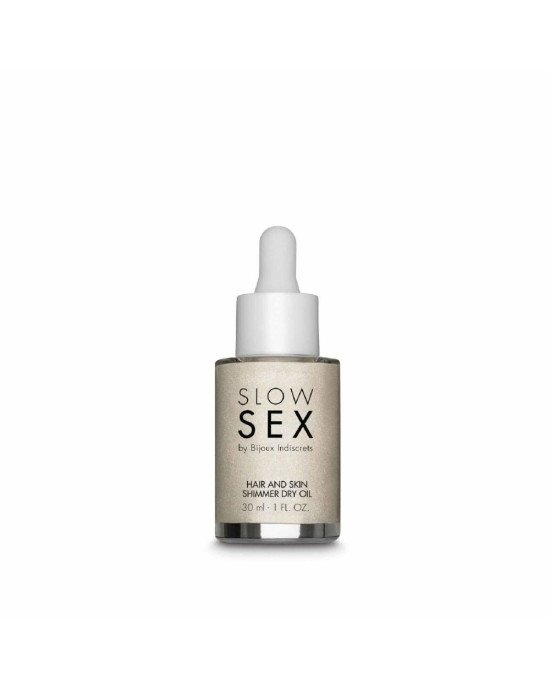 Суха олія-шимер для волосся та тіла Bijoux Indiscrets Slow Sex Hair and skin shimmer dry oil Суха олія-шимер для волосся та тіла Bijoux Indiscrets Slow Sex Hair and skin shimmer dry oil