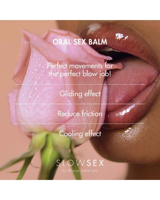 Стимулювальний бальзам для мінету Bijoux Indiscrets Slow Sex Oral sex balm Стимулювальний бальзам для мінету Bijoux Indiscrets Slow Sex Oral sex balm