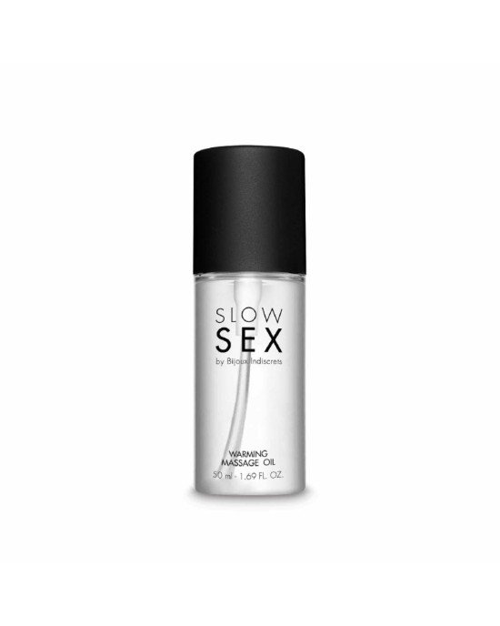 Розігрівальна їстівна масажна олія Bijoux Indiscrets Slow Sex Warming massage oil Розігрівальна їстівна масажна олія Bijoux Indiscrets Slow Sex Warming massage oil