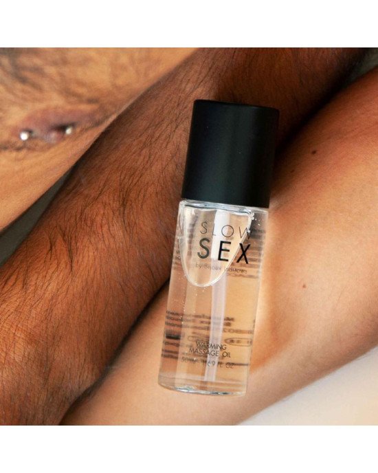 Розігрівальна їстівна масажна олія Bijoux Indiscrets Slow Sex Warming massage oil Розігрівальна їстівна масажна олія Bijoux Indiscrets Slow Sex Warming massage oil