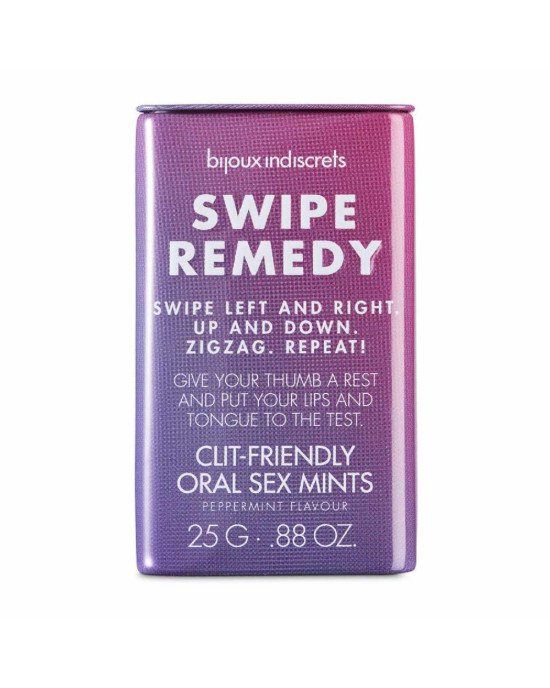М'ятні цукерки Bijoux Indiscrets Swipe Remedy – clitherapy oral sex mints без цукру, термін 31.08.23 М'ятні цукерки Bijoux Indiscrets Swipe Remedy – clitherapy oral sex mints без цукру, термін 31.08.23