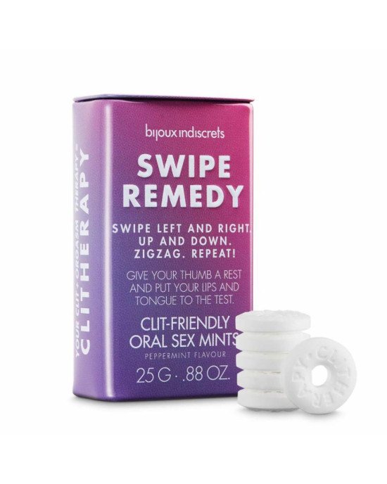 М'ятні цукерки Bijoux Indiscrets Swipe Remedy – clitherapy oral sex mints без цукру, термін 31.08.23 М'ятні цукерки Bijoux Indiscrets Swipe Remedy – clitherapy oral sex mints без цукру, термін 31.08.23