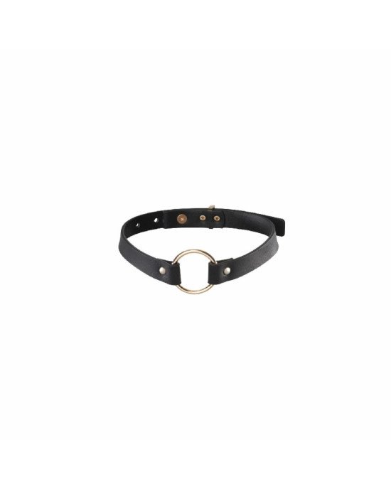 Чокер з екошкіри Bijoux Indiscrets Maze – Single Choker Black Чокер з екошкіри Bijoux Indiscrets Maze – Single Choker Black