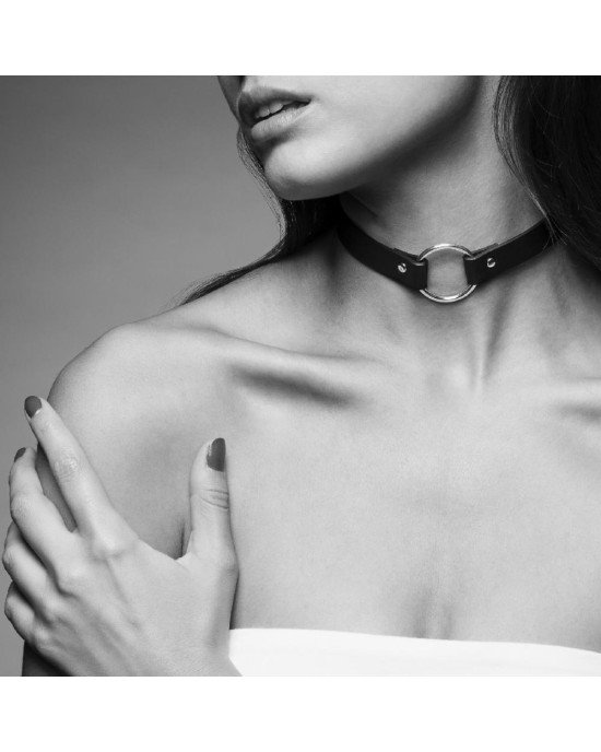 Чокер з екошкіри Bijoux Indiscrets Maze – Single Choker Black Чокер з екошкіри Bijoux Indiscrets Maze – Single Choker Black