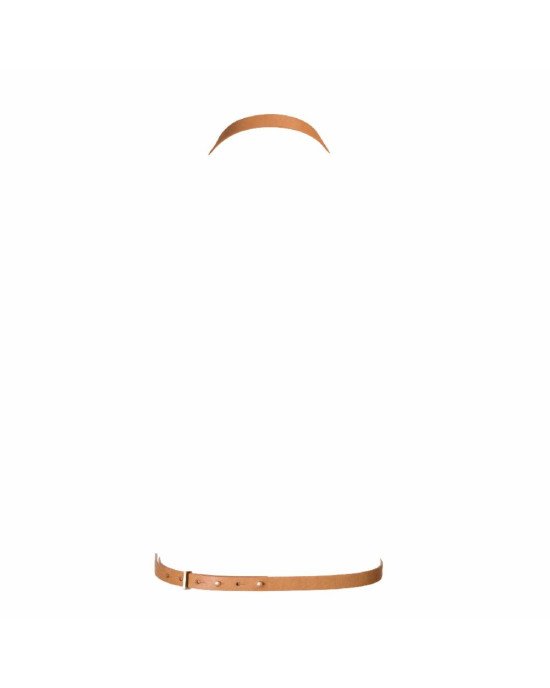 Портупея Bijoux Indiscrets MAZE - 8 Harness Brown, екошкіра