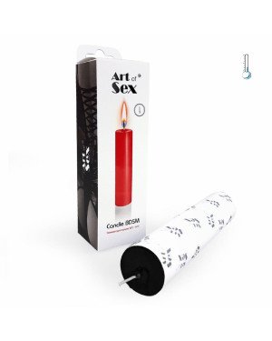 Чорна свічка воскова Art of Sex size M 15 см низькотемпературна