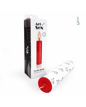 Червона воскова свічка Art of Sex size M 15 см низькотемпературна