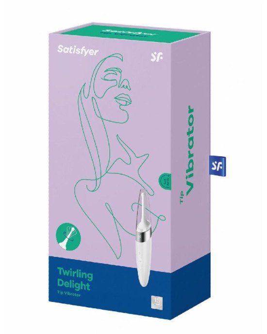 Вібратор для клітора Satisfyer Twirling Delight White Вібратор для клітора Satisfyer Twirling Delight White