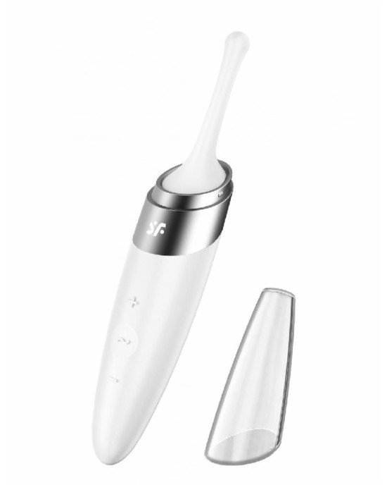 Вібратор для клітора Satisfyer Twirling Delight White Вібратор для клітора Satisfyer Twirling Delight White
