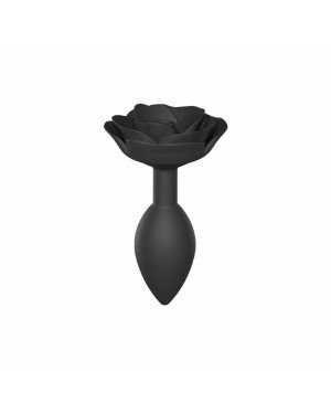 Силіконова анальна пробка Love To Love OPEN ROSES L SIZE - BLACK ONYX