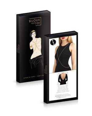 Сріблястий ланцюжок для бюста Bijoux Pour Toi – Elena Silver зі стразами Сріблястий ланцюжок для бюста Bijoux Pour Toi – Elena Silver зі стразами