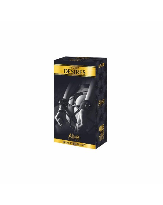 Набір аксесуарів БДСМ Alive Secret Desires Black Kit (8 pcs)