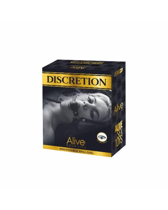 Повітропроникний кляп Alive Discretion Red Повітропроникний кляп Alive Discretion Red