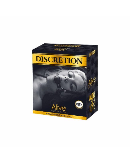 Повітропроникний кляп Alive Discretion Black Повітропроникний кляп Alive Discretion Black
