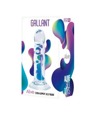Прозорий фалоімітатор Alive Gallant Jelly Dildo Прозорий фалоімітатор Alive Gallant Jelly Dildo