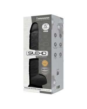 Фалоімітатор SilexD Kingston Black (MODEL 15in), двошаровий, силікон+Silexpan, діаметр 7 см Фалоімітатор SilexD Kingston Black (MODEL 15in), двошаровий, силікон+Silexpan, діаметр 7 см