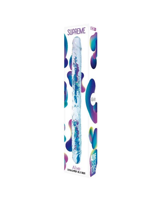 Прозорий двосторонній фалоімітатор Alive Supreme Jelly Dildo Прозорий двосторонній фалоімітатор Alive Supreme Jelly Dildo
