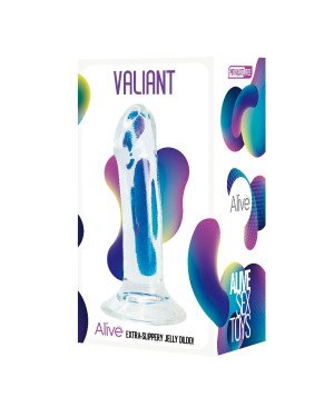 Прозорий фалоімітатор Alive Valiant Jelly Dildo Прозорий фалоімітатор Alive Valiant Jelly Dildo
