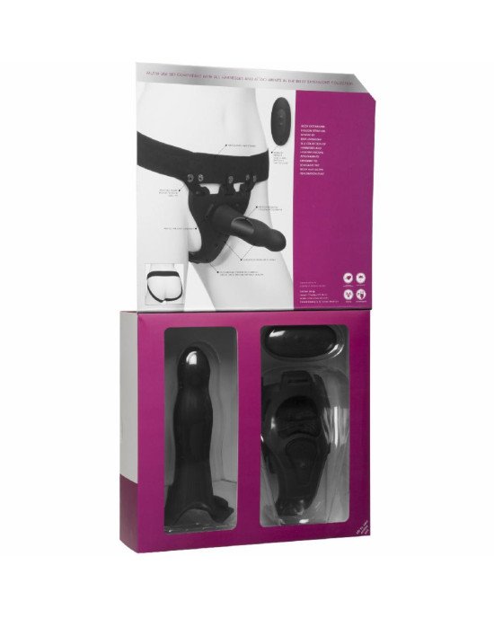 Страпон унісекс Doc Johnson Body Extensions – Be Aroused, вібрація, пульт керування, порожня насадка Страпон унісекс Doc Johnson Body Extensions – Be Aroused, вібрація, пульт керування, порожня насадка