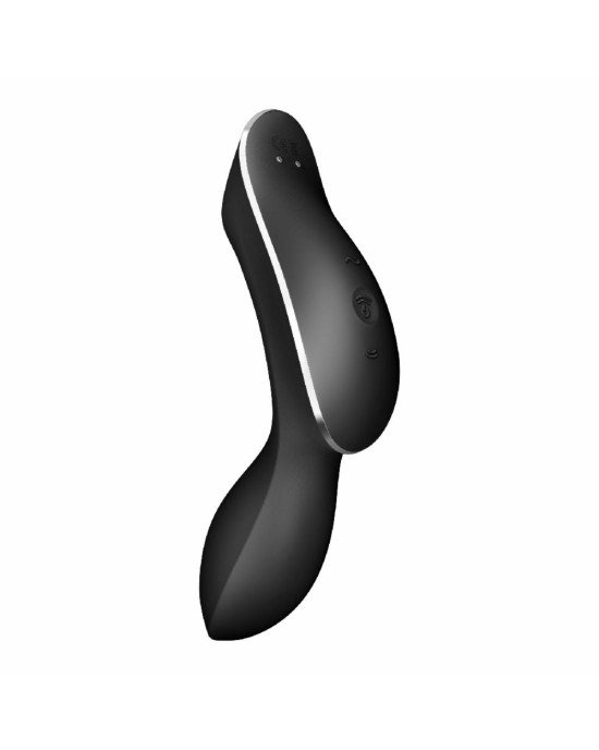 Вакуумний стимулятор з вібрацією Satisfyer Curvy Trinity 2 Black