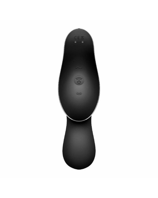 Вакуумний стимулятор з вібрацією Satisfyer Curvy Trinity 2 Black