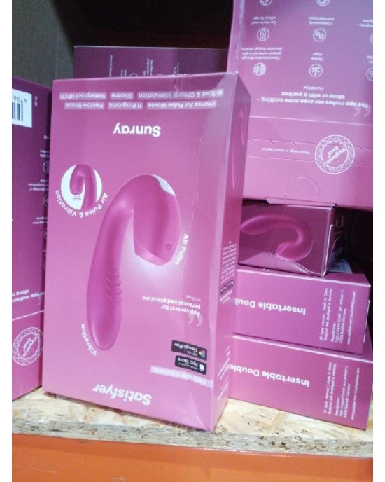 Вакуумний смарт-вібратор Satisfyer Sunray Berry (м'яте паковання!!!) Вакуумний смарт-вібратор Satisfyer Sunray Berry (м'яте паковання!!!)