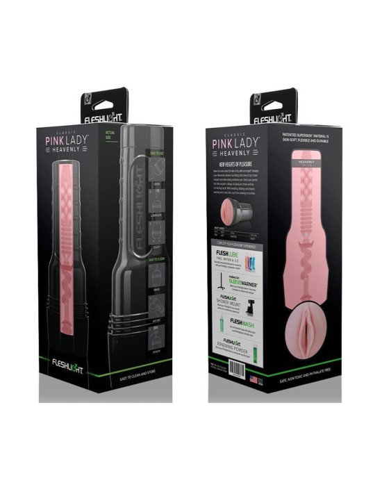 Мастурбатор-вагіна Fleshlight Pink Lady Heavenly Нова текстура Мастурбатор-вагіна Fleshlight Pink Lady Heavenly Нова текстура