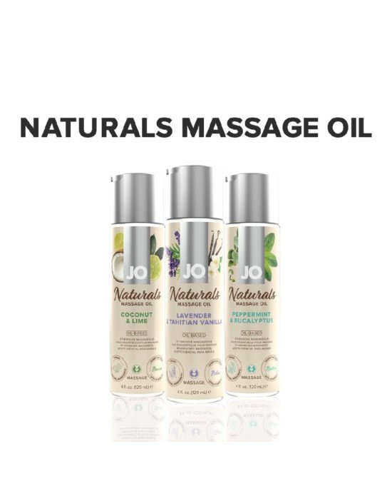 Масажна олія System JO - Naturals Massage Oil - Lavender & Vanilla з натуральними ефірними оліями (1 Масажна олія System JO - Naturals Massage Oil - Lavender & Vanilla з натуральними ефірними оліями (1