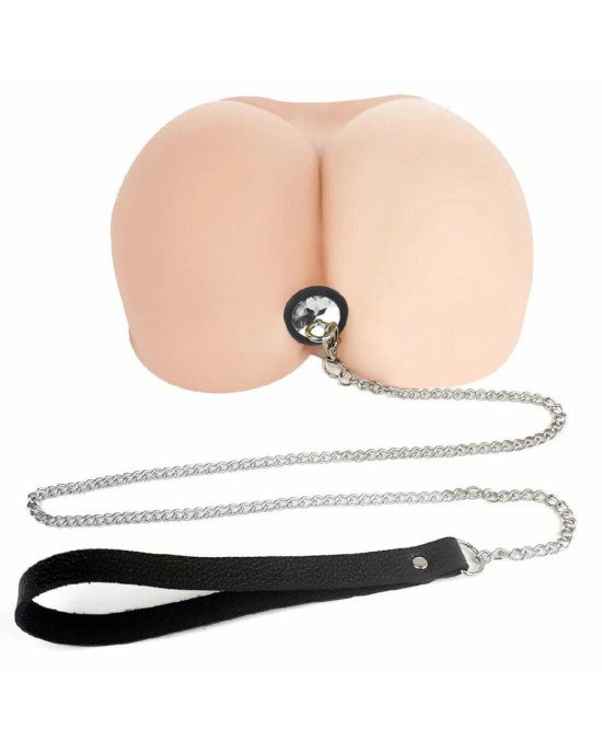 Силіконова анальна пробка Art of Sex Metal Anal Plug with Leash size S з повідцем Black Силіконова анальна пробка Art of Sex Metal Anal Plug with Leash size S з повідцем Black
