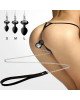 Силіконова анальна пробка Art of Sex Metal Anal Plug with Leash size M з повідцем Black Силіконова анальна пробка Art of Sex Metal Anal Plug with Leash size M з повідцем Black