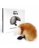 Силіконова анальна пробка з хвостом із натурального хутра Art of Sex size M Red fox Силіконова анальна пробка з хвостом із натурального хутра Art of Sex size M Red fox