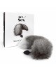 Силіконова анальна пробка з хвостом із натурального хутра Art of Sex size M Artctic fox Силіконова анальна пробка з хвостом із натурального хутра Art of Sex size M Artctic fox