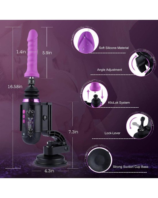 Міні секс-машина Hismith Mini Capsule Sex-Machine with Strong Suction APP, потужна, перезаряджувана Міні секс-машина Hismith Mini Capsule Sex-Machine with Strong Suction APP, потужна, перезаряджувана