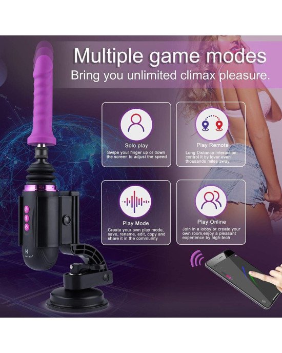Міні секс-машина Hismith Mini Capsule Sex-Machine with Strong Suction APP, потужна, перезаряджувана Міні секс-машина Hismith Mini Capsule Sex-Machine with Strong Suction APP, потужна, перезаряджувана