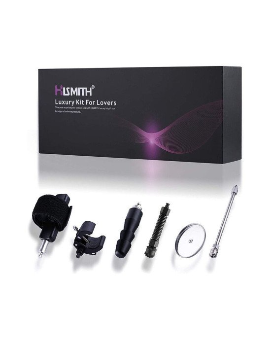 Набір адаптерів для секс-машин Hismith Luxury Kit - KlicLok System Set Набір адаптерів для секс-машин Hismith Luxury Kit - KlicLok System Set