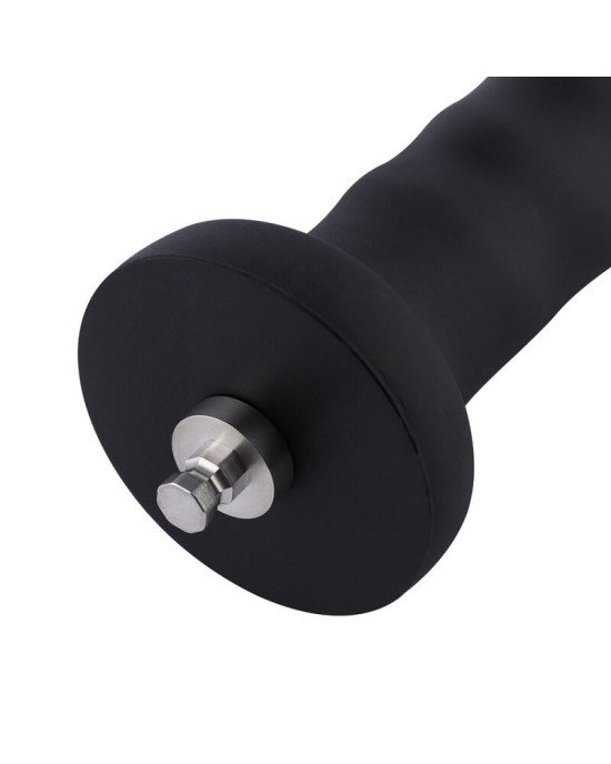 Силіконовий фалоімітатор для секс-машин Hismith 7.1″ Anal Dildo Black, система KlicLok