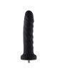 Силіконовий фалоімітатор для секс-машин Hismith 7.1″ Anal Dildo Black, система KlicLok