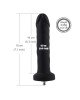 Силіконовий фалоімітатор для секс-машин Hismith 7.1″ Anal Dildo Black, система KlicLok