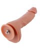 Ультрареалістичний фалоімітатор для секс-машин Hismith 8.3″ 2-layers Silicone Flesh Dildo, 2-шаровий